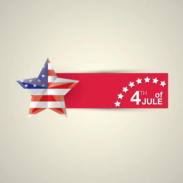 Lycklig självständighetsdagen kort USA — Stock vektor