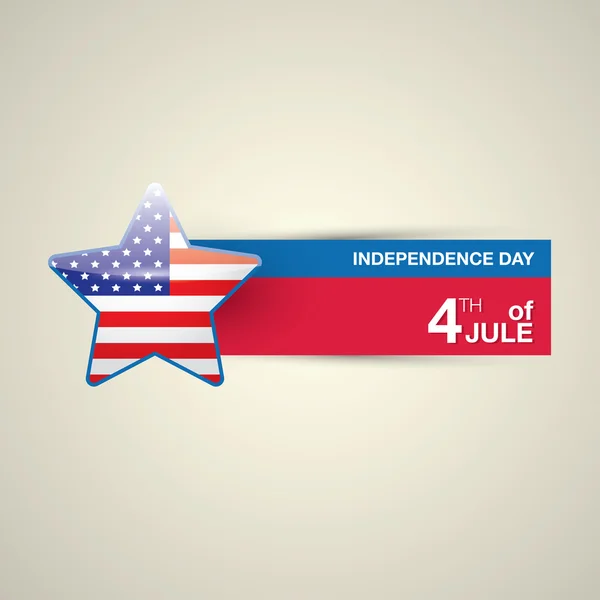 Feliz tarjeta del día de la independencia Estados Unidos — Vector de stock