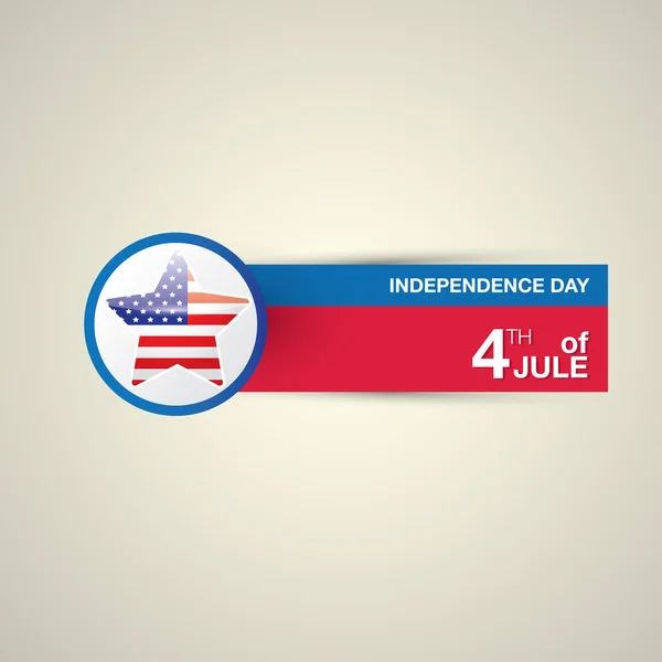 Happy independence day card Stati Uniti — Vettoriale Stock
