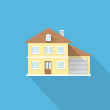 Düz stil ev simgesini