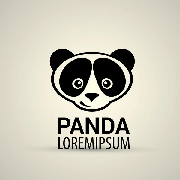 Panda ikonra — Stock Vector