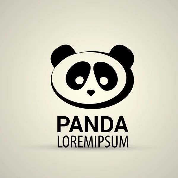 Panda pictogram — Stockvector