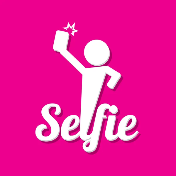 Selfie fotoğrafta akıllı telefon kavram simgesine
