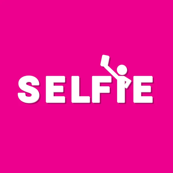 스마트폰 개념 아이콘 Selfie 사진 복용 — 스톡 벡터