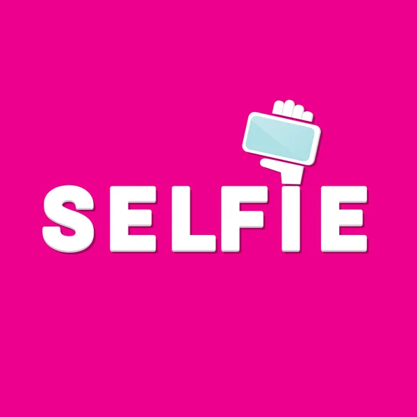 Nemen van Selfie foto op slimme telefoon concept pictogram — Stockvector