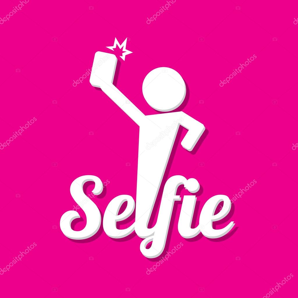 Taking Selfie Photo on Smart Phone concept icon