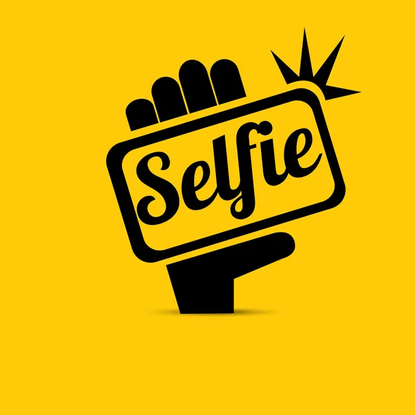 Nemen van Selfie foto op slimme telefoon concept pictogram — Stockvector