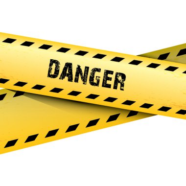 Sarı güvenlik uyarı teyp uyarı ayarla