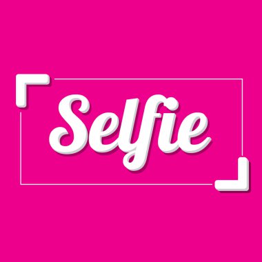 Selfie fotoğrafta akıllı telefon kavram simgesine