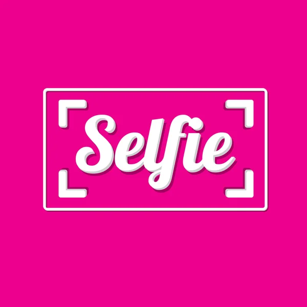 Mengambil Foto Selfie pada ikon konsep Smart Phone - Stok Vektor