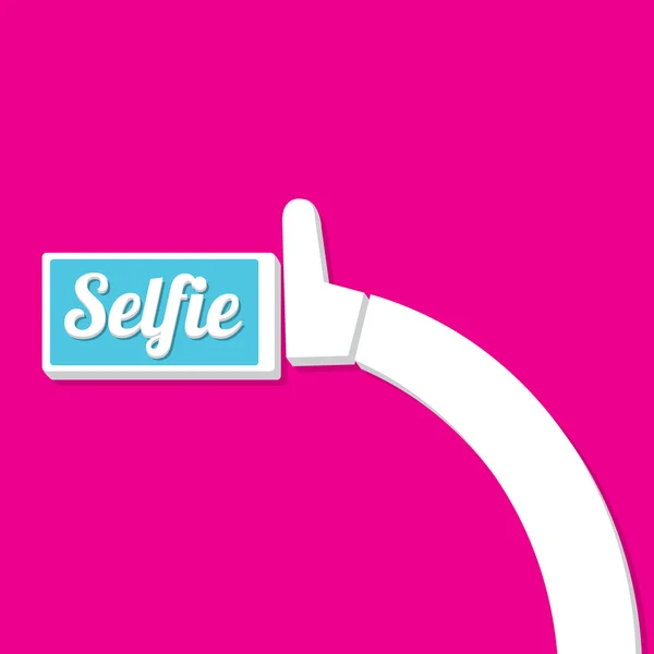 Nemen van Selfie foto op slimme telefoon concept pictogram — Stockvector