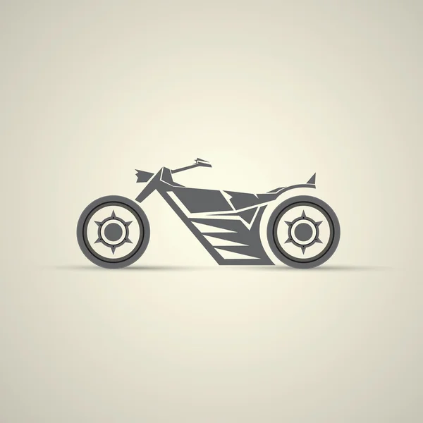 Motorrad-Etikett, Plakette. abstraktes Motorrad — Stockvektor