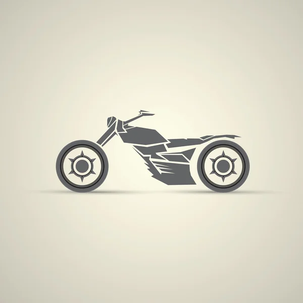 Etiqueta de la motocicleta, placa. motocicleta abstracta — Archivo Imágenes Vectoriales