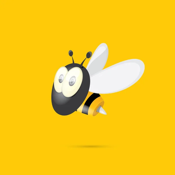 Мультфильм милый яркий baby bee. вектор — стоковый вектор