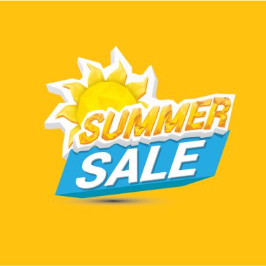 vektör yaz satış etiket veya etiket