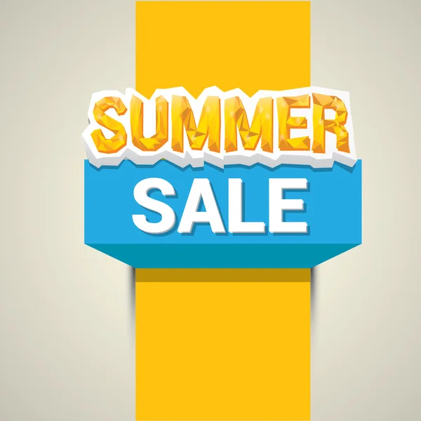 Vector summer sale label or sticker — Stock Vector