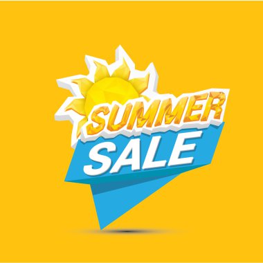 vektör yaz satış etiket veya etiket