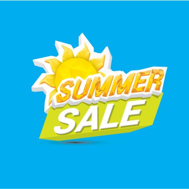 vektör yaz satış etiket veya etiket