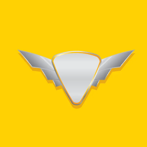 Vector metalen auto, motorfiets badge — Stockvector