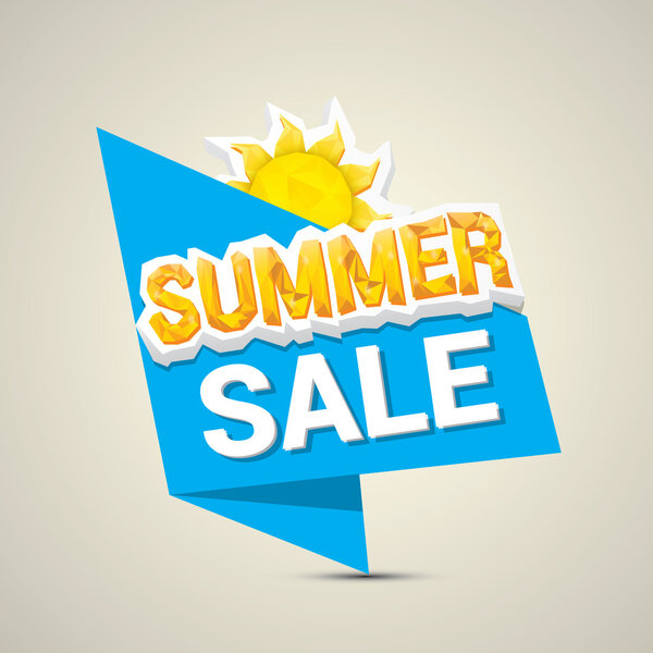 векторная летняя распродажа этикетки или стикера
