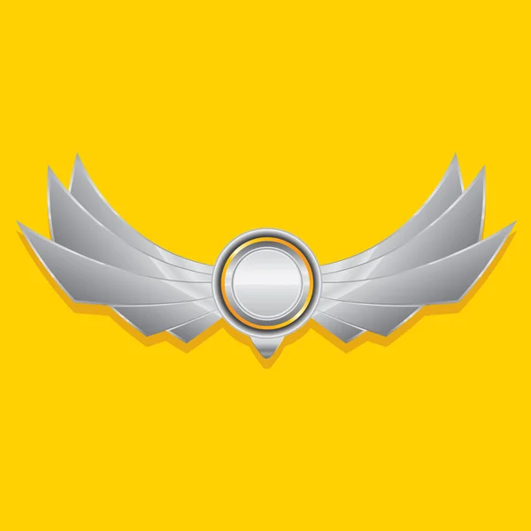 Vector metalliskt automotive, motorcykel badge — Stock vektor