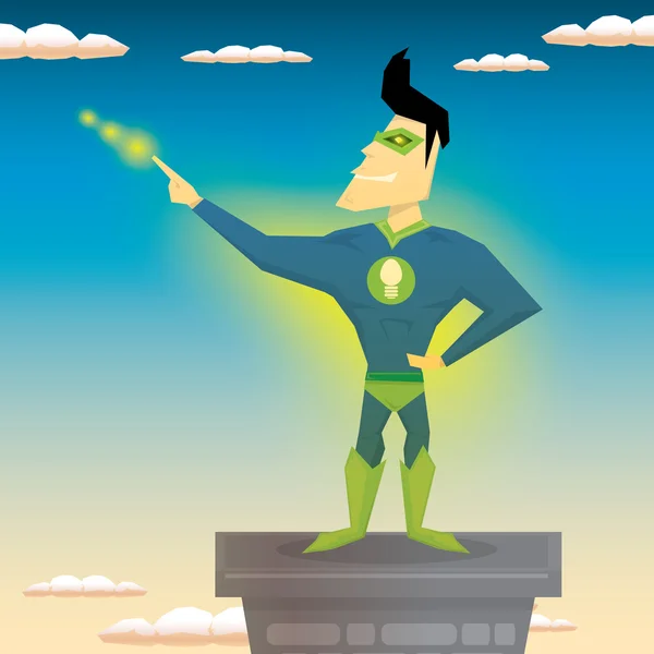 Super hero. vector illustration — Stock Vector