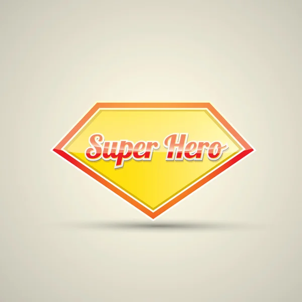 süper kahraman etiket veya işareti.