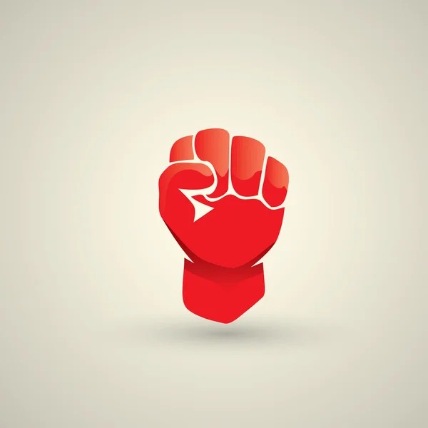 Concepto de libertad. vector puño icono — Vector de stock