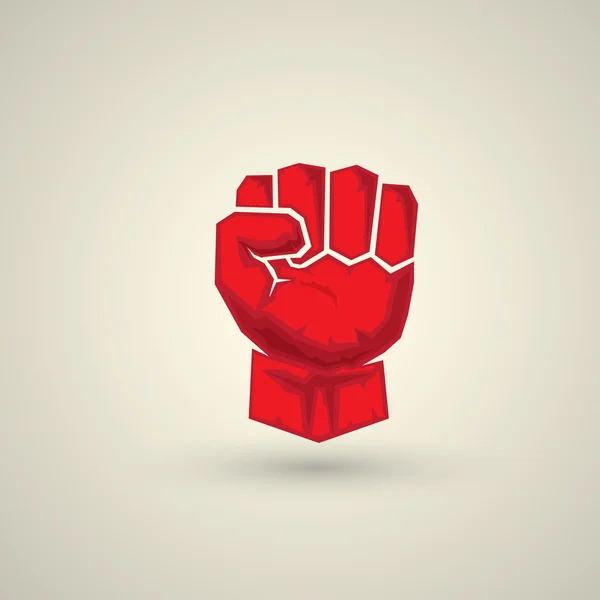 Freedom concept. vector fist icon — Stock Vector