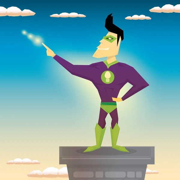 Super hero. vector illustration — Stock Vector