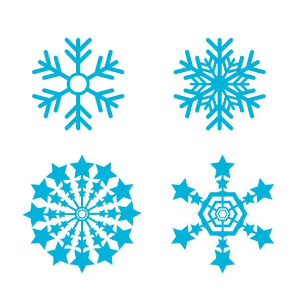 Snowflakes vector set. snow flake icon — Stock Vector