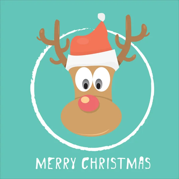 Vector Christmas reindeer — Stock Vector