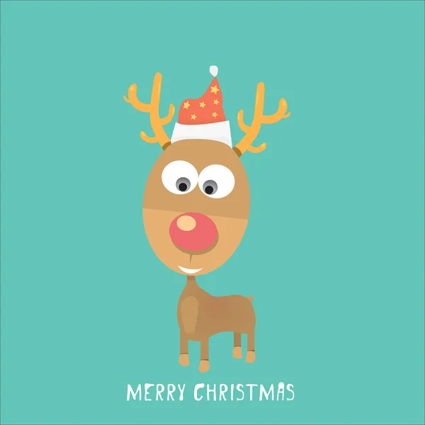 Vector Christmas reindeer — Stock Vector