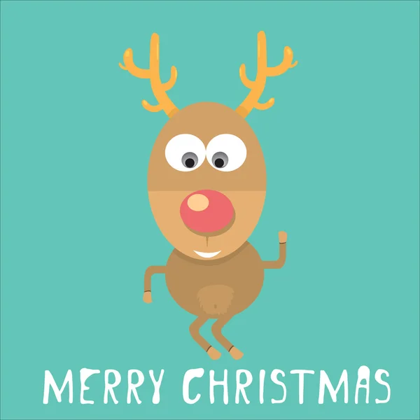 Vector Christmas reindeer — Stock Vector