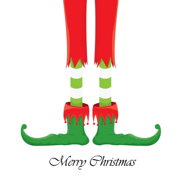 Père Noël avec caricature de jambe cassée de dessin — Image vectorielle