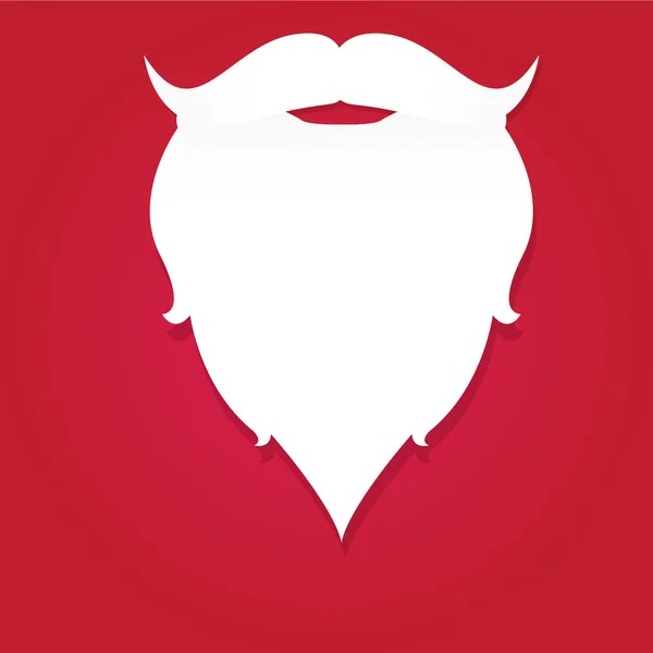 Christmas santa claus baard — Stockvector