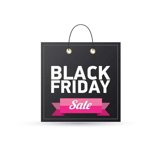 Black Friday sales tag. vector illustration — Stock Vector