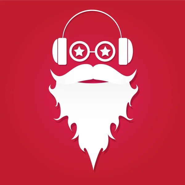 Kerstmis hipster wenskaart — Stockvector