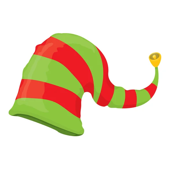 Chapéu de elfo de Natal. ilustração vetorial — Vetor de Stock