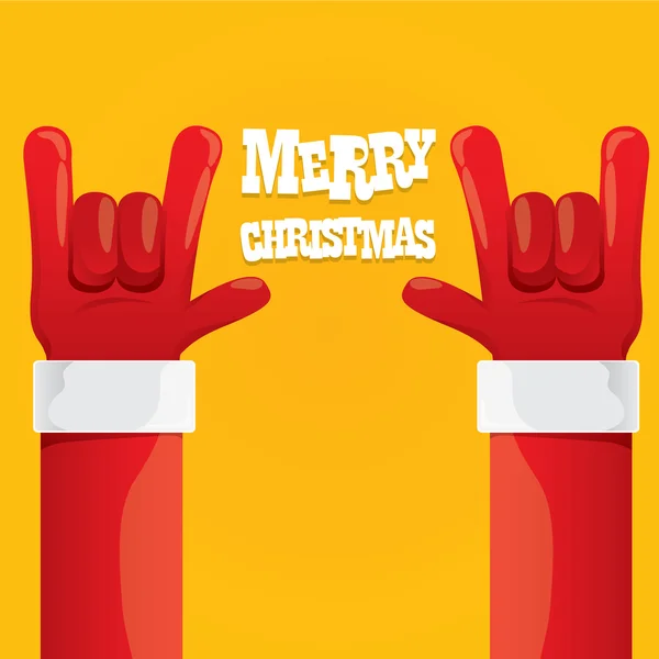 Santa Claus rock n roll icono vector ilustración . — Vector de stock