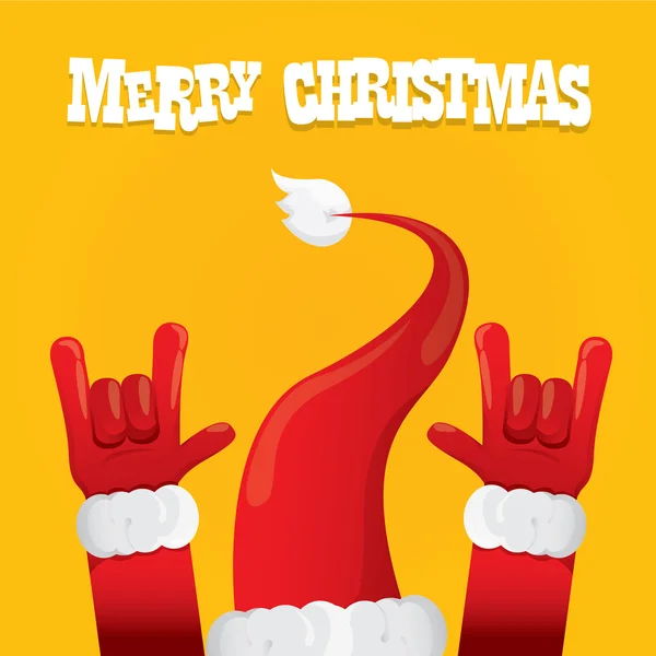 Papai Noel rock n roll ícone vetor ilustração . — Vetor de Stock