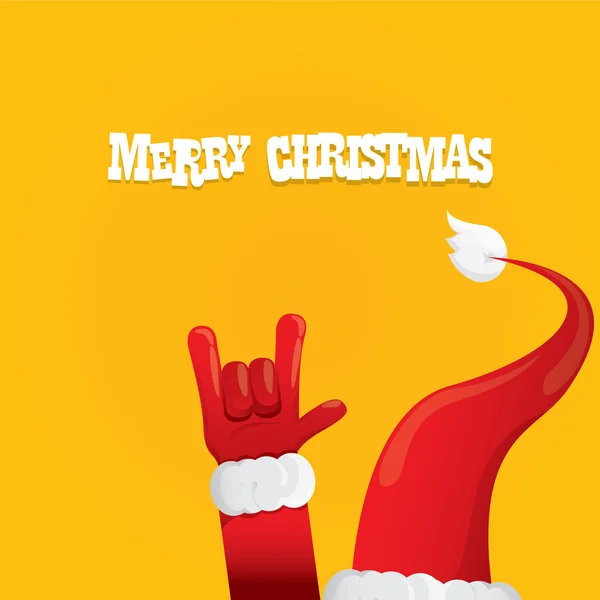 Papai Noel rock n roll ícone vetor ilustração . — Vetor de Stock
