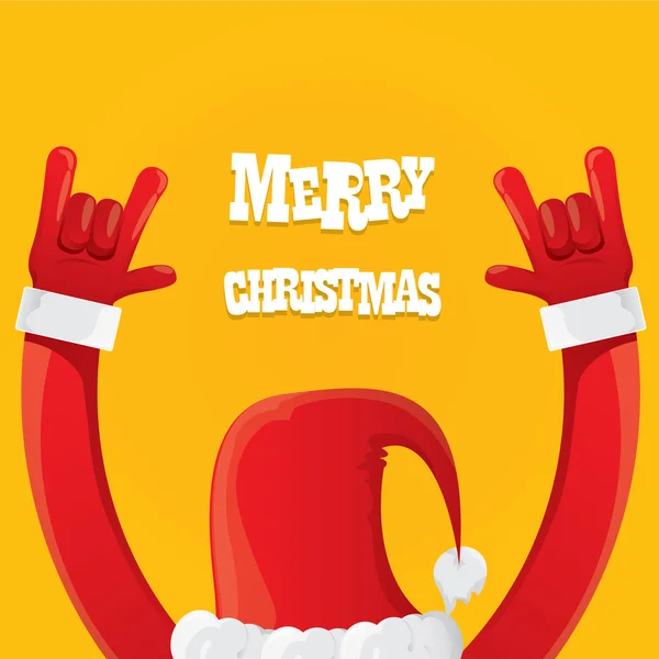 Noel Baba rock n roll simge vektör çizim.