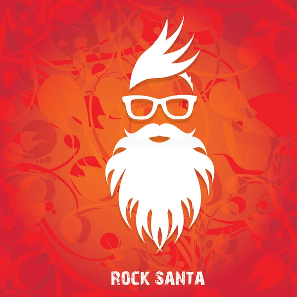Рождественская борода Санта Клауса — стоковый вектор
