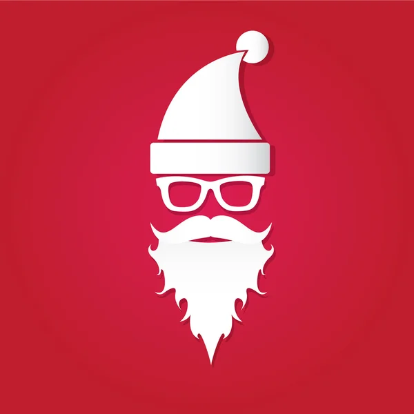 Tarjeta de felicitación de Navidad hipster — Vector de stock