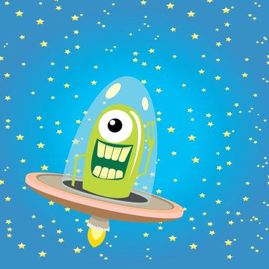 UFO. uzaylı vektör. uçan daire