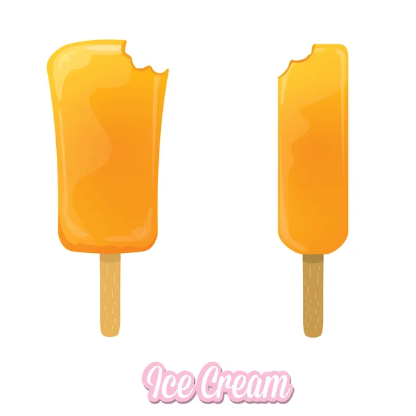 Vector illustration of tasty ice cream — Stock Vector