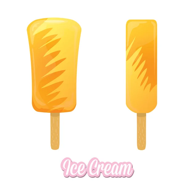 Vector illustration of tasty ice cream — Stock Vector