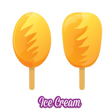 lezzetli dondurma vektör çizim