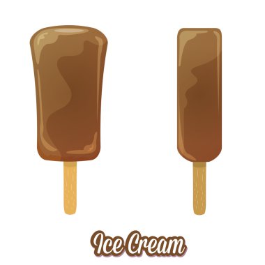 lezzetli dondurma vektör çizim